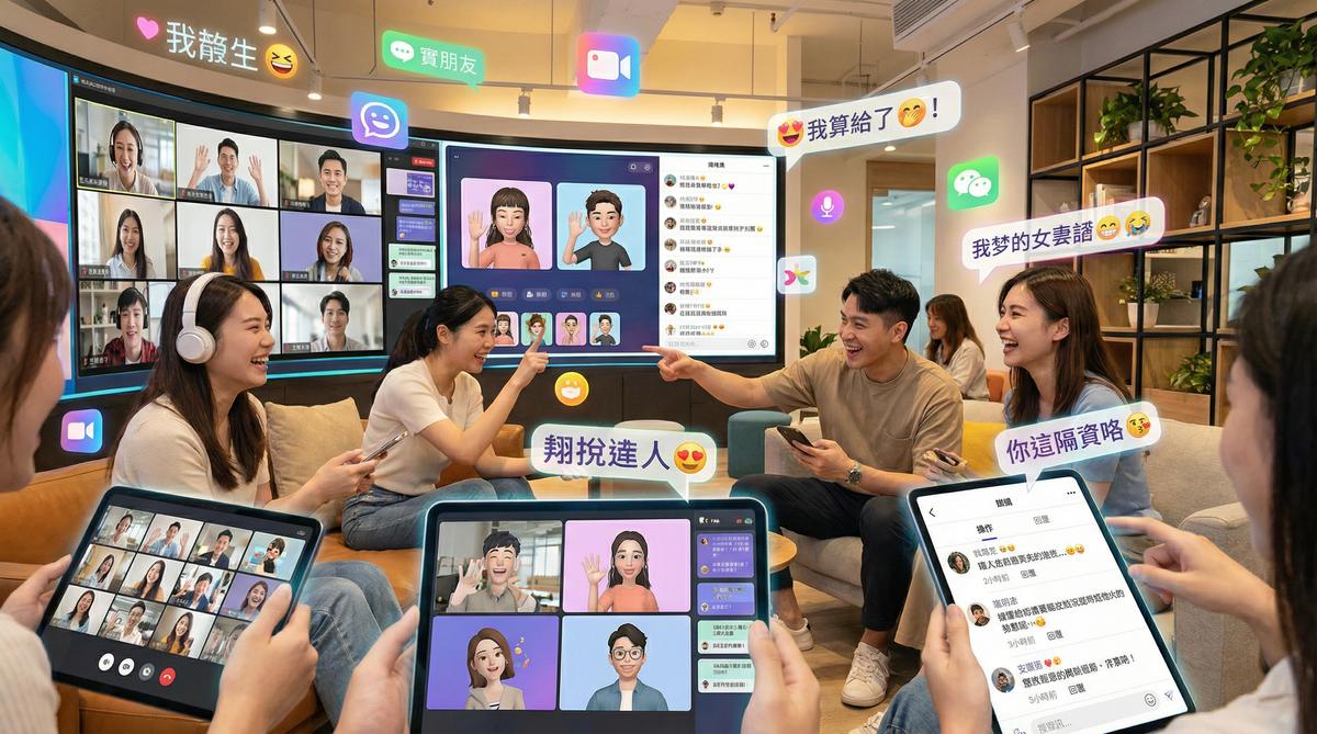 四虎甜心社区互动场景